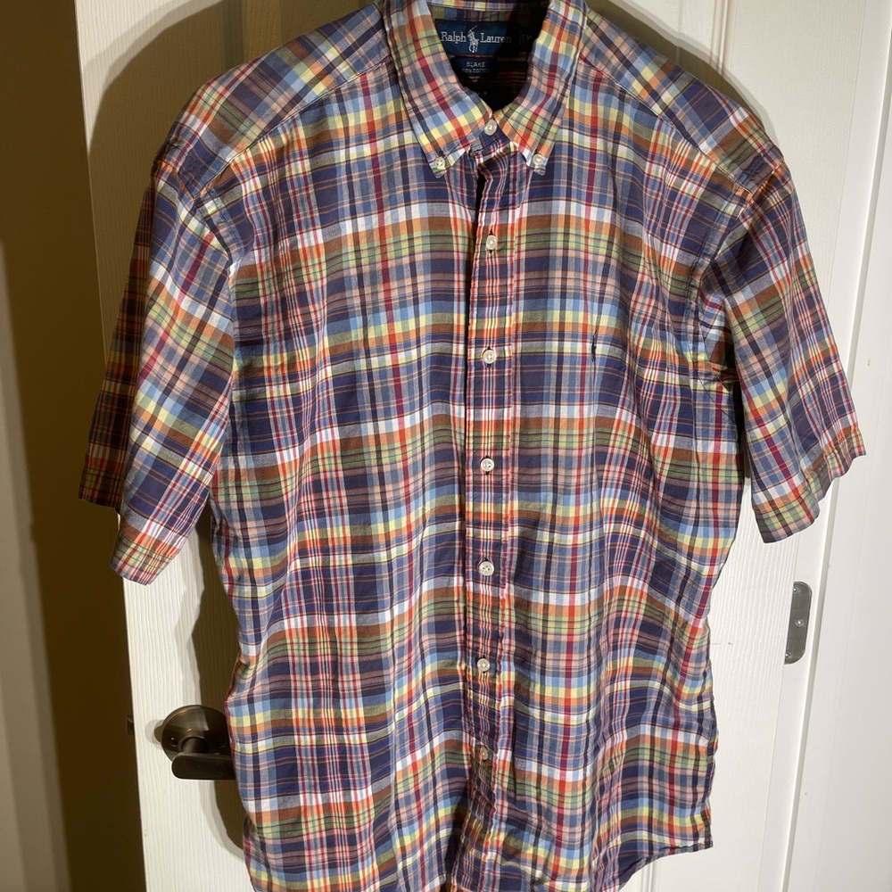 Ralph Lauren Men's Colorful Plaid Button-Down Shirt